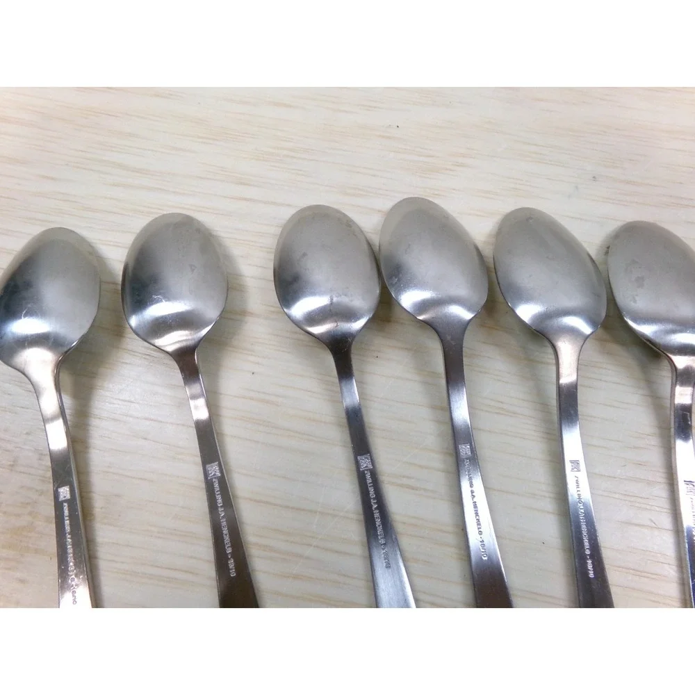 Zwilling J A Henckels Bellasera 18/10 Stainless Teaspoons Satin Lot of 6